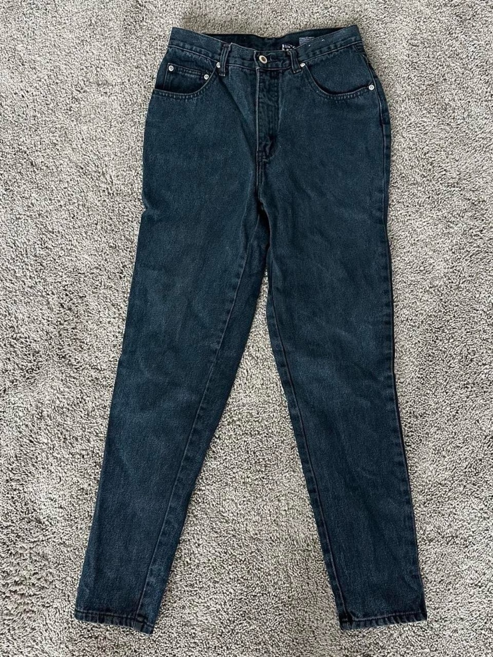 Vintage LA Blues Jeans 28” Waist Slim Tight Fit Tapered Leg Mom Jeans 90s Denim
